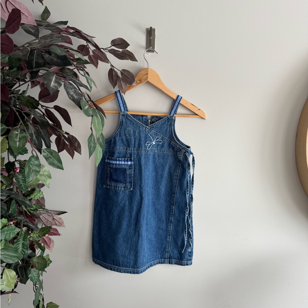 Vintage girl 7 Kids Blue Denim dress